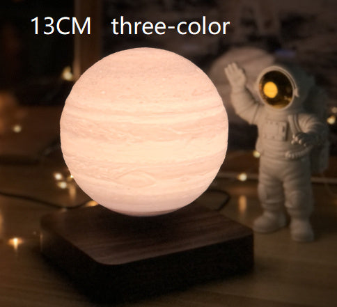 Magnetic Levitation Moon Lamp – 3D Printed Planet Night Light with Floating & Spinning LED Display
