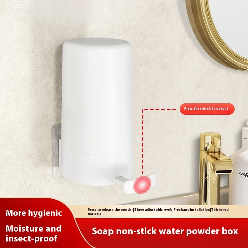 Wall-Mounted Soap Grinder Dispenser – Dry Organizer & Powder Soap Box for Kitchen, Bathroom, Hotel & Gym Use