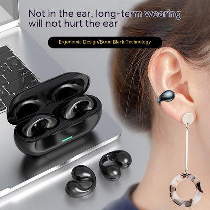 True Wireless Bone Conduction Bluetooth 5.3 Headset – Open-Ear Sport Earphones