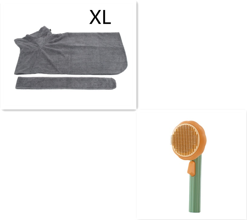 Self-Cleaning Pet Grooming Brush – Handheld Steel Wire Comb for Cats & Dogs, Easy Hair Removal