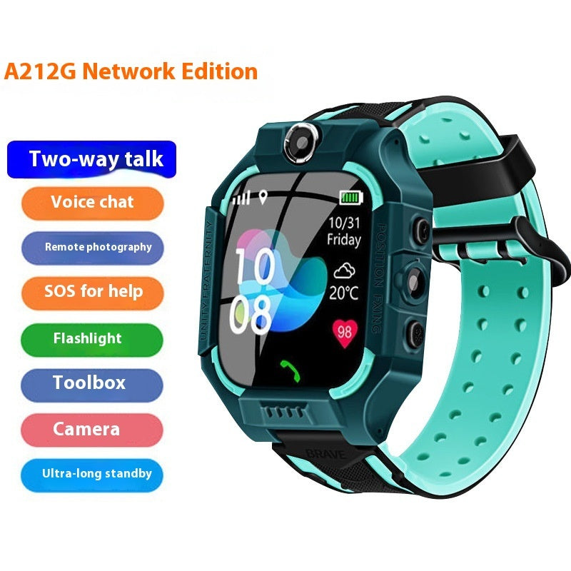 Kids Smartwatch with Touchscreen, Camera, 2G SIM – SOS, GPS LBS Tracking, Two-Way Calling & Remote Monitoring