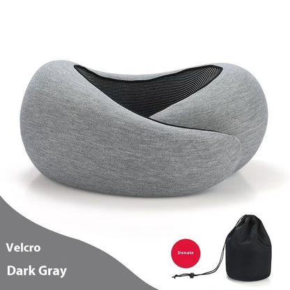 Soft Memory Foam Travel Neck Pillow – Adjustable U-Shape Support for Plane, Car & Office Naps