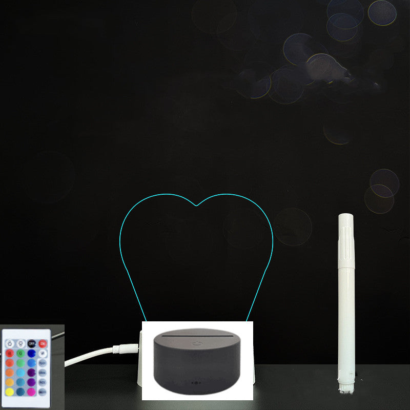 3D LED Acrylic Message Board – Glowing Handwriting Note Pad with Light-Up Display