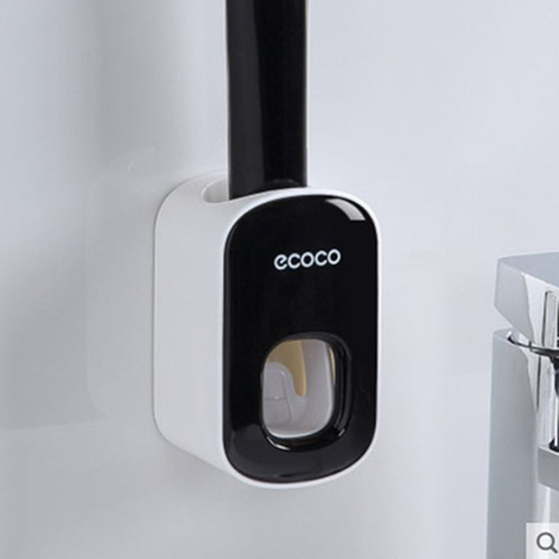 Wall-Mounted Automatic Toothpaste Dispenser – Bathroom Accessories Set with Toothbrush Holder