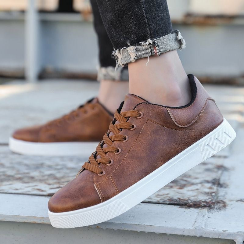 Men’s Lace-Up Casual Flat Shoes – Comfortable Everyday Fashion Sneakers