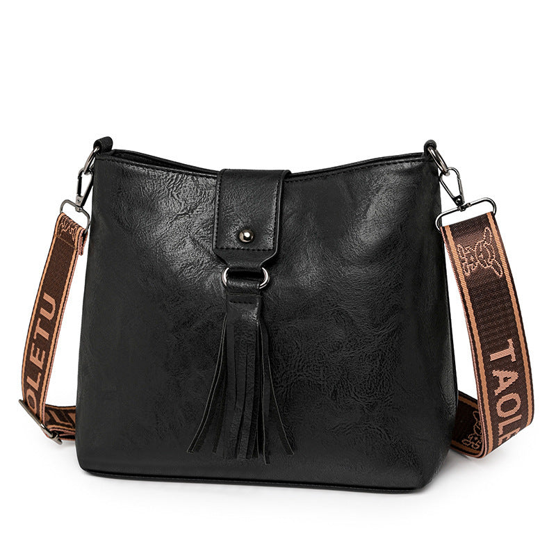 Retro Women's Leisure Bucket Bag