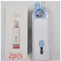 7-in-1 Multifunctional Cleaning Kit – Bluetooth Earbuds Cleaner, Keyboard Brush, Keycap Puller & Screen Cleaning Pen