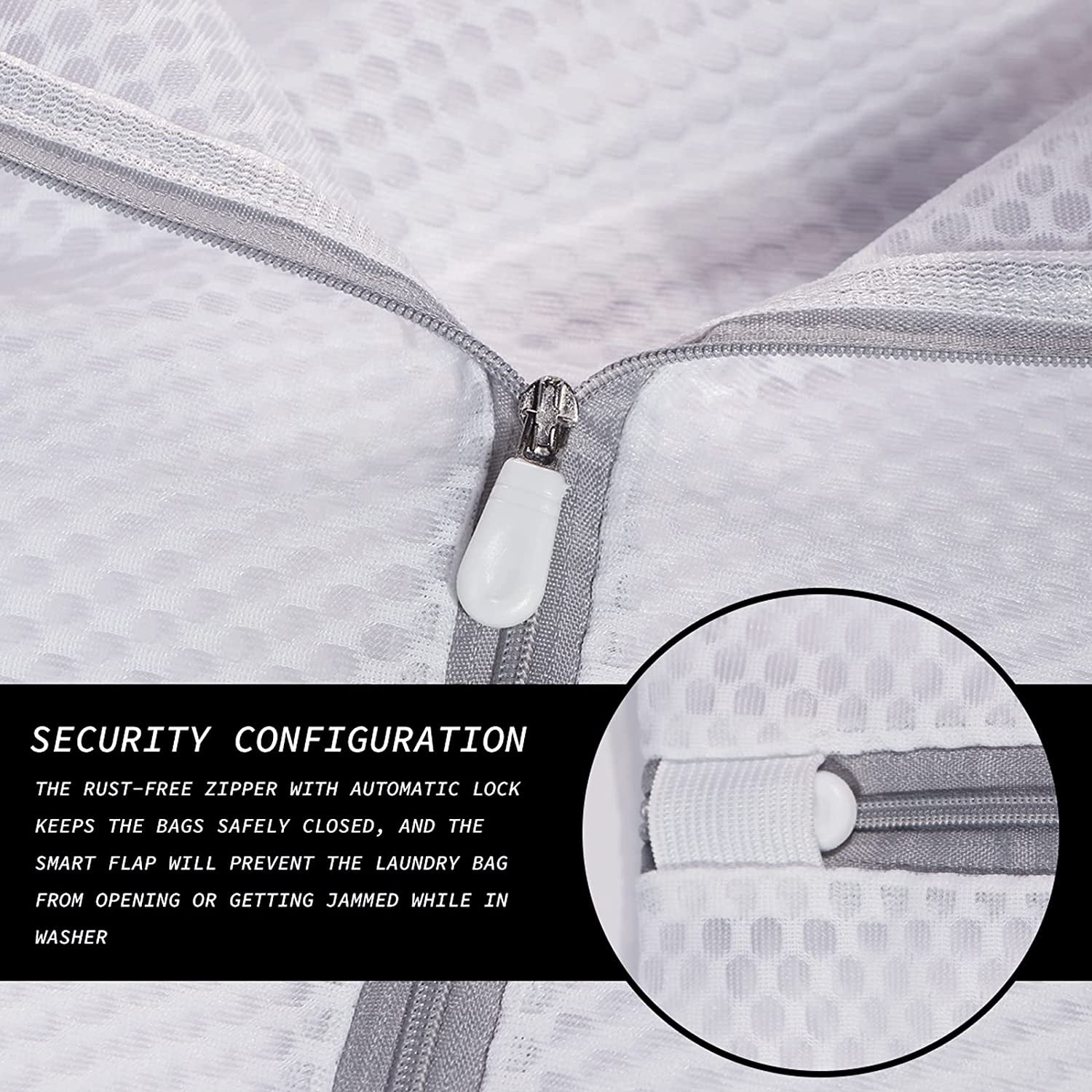 5Pcs Durable Honeycomb Mesh Laundry Bags for Delicates,Travel Organization Bag for Clothes,Jeans,Bath Towels,Bed Sheets (1X-Large 20 X 24 Inches,2 Large 16 X 20 Inches, 2 Medium 12 X 16 Inches)