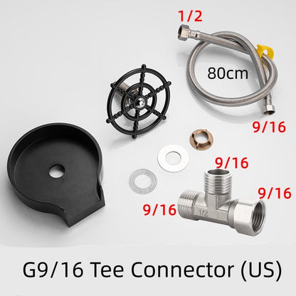 Automatic High-Pressure Cup Washer for Bar Counter & Kitchen Sink – Spray Faucet Tool for Coffee Pitchers & Glasses