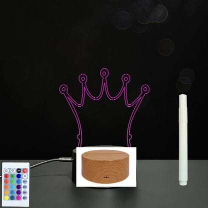 3D LED Acrylic Message Board – Glowing Handwriting Note Pad with Light-Up Display