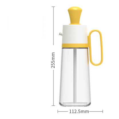 2-in-1 Oil Dispenser with Silicone Brush – Glass Bottle for BBQ, Cooking & Seasoning | Kitchen Spray Bottle Tool