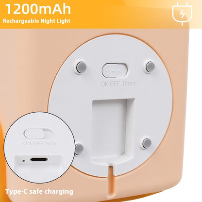 USB Rechargeable Silicone Night Light – Creative Tap-Control LED Lamp for Kids & Bedroom Decor