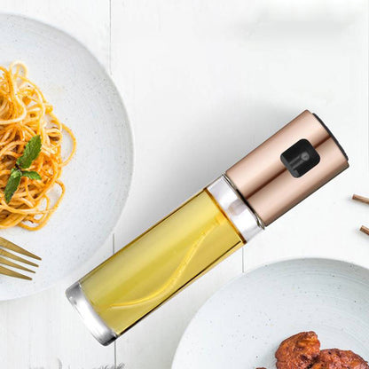 2-in-1 Oil & Vinegar Spray Bottle – Refillable Cooking Sprayer for Healthy BBQ, Grilling & Kitchen Use