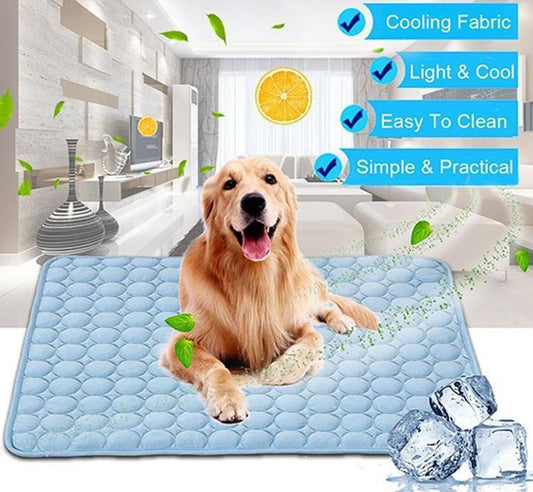 Pet Cooling Mat – Ice Silk Summer Bed for Dogs & Cats | Breathable, Soft, and Portable Cool Nest Pad