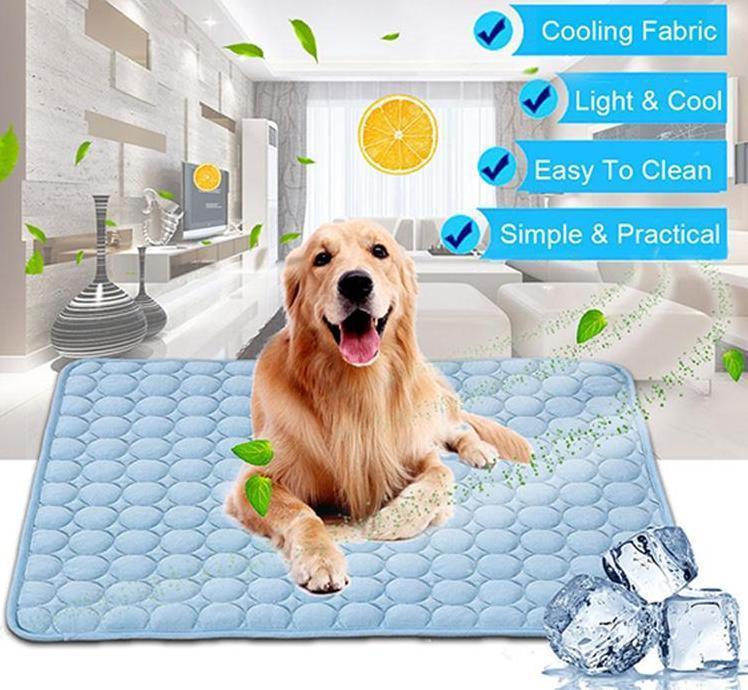 Pet Cooling Mat – Ice Silk Summer Bed for Dogs & Cats | Breathable, Soft, and Portable Cool Nest Pad