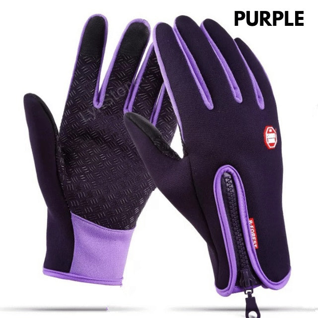 Winter Touchscreen Motorcycle Gloves – Waterproof, Anti-Slip, Fleece-Lined Sports Riding Gloves