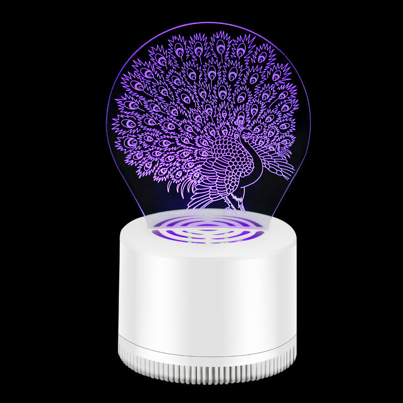 USB 3D Mosquito Killer Lamp – Silent Indoor Insect Trap for Home & Bedroom