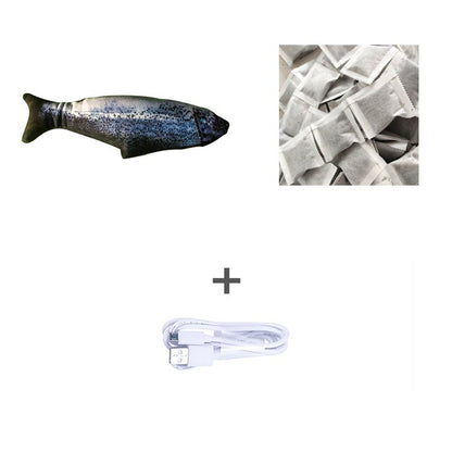 Electric Jumping Fish Toy – Realistic Flopping Fish for Cats (No Catnip Version)