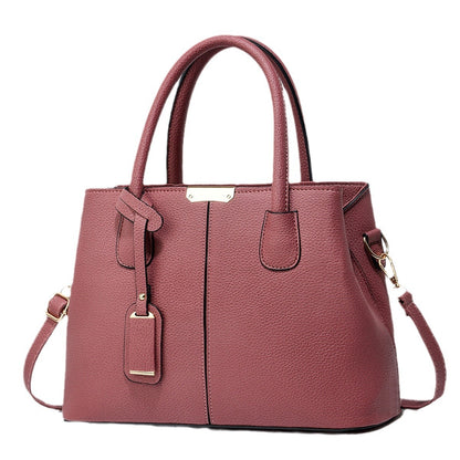 Women's PU Leather Handbag – Large-Capacity Square Tote & Crossbody Shoulder Bag