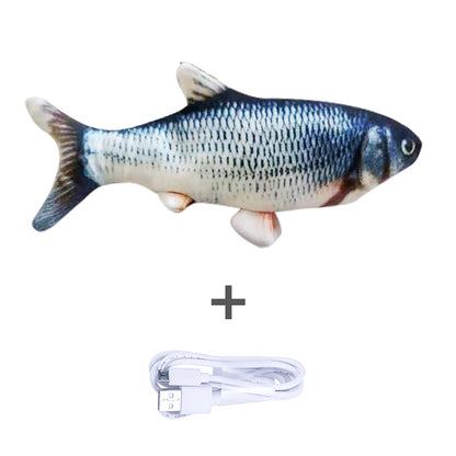 Electric Jumping Fish Toy – Realistic Flopping Fish for Cats (No Catnip Version)