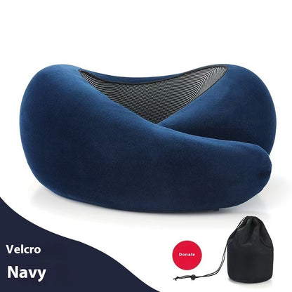 Soft Memory Foam Travel Neck Pillow – Adjustable U-Shape Support for Plane, Car & Office Naps
