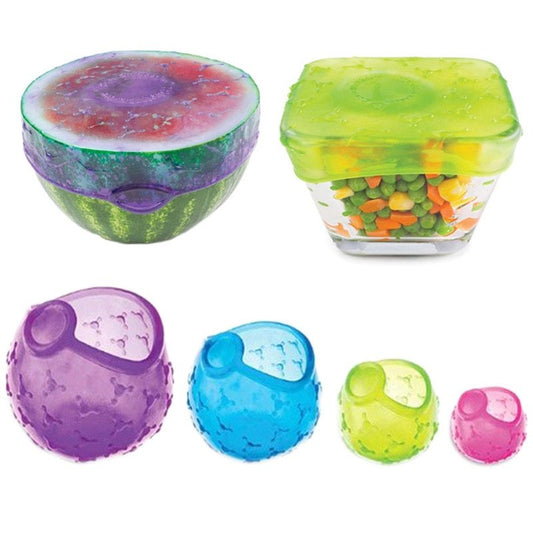 Reusable Food & Fruit Preservation Cover Set – Stretch Silicone Lids for Fresh Storage