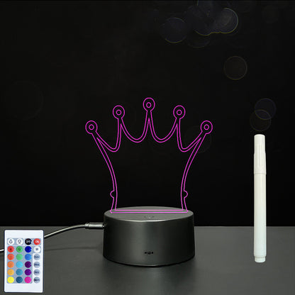 3D LED Acrylic Message Board – Glowing Handwriting Note Pad with Light-Up Display
