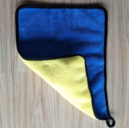 Dual-Sided Two-Color Car Wash Towel – Ultra-Absorbent, Reusable Cleaning Cloth