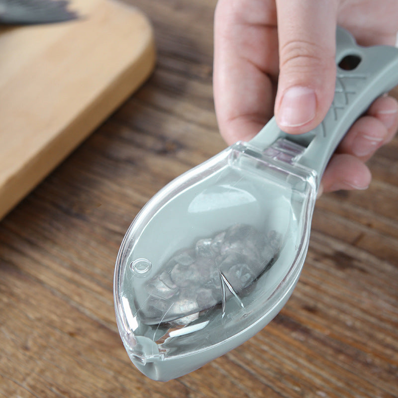 Fish Scale Remover Brush – Quick Scraping Fish Scaler with Grater & Skin Peeling Tool for Easy Cleaning