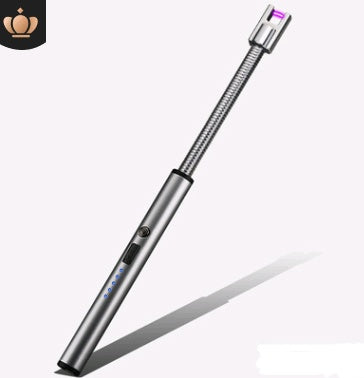 USB Rechargeable LED BBQ Lighter – Long Neck, 360° Flexible Design, Windproof & Flameless