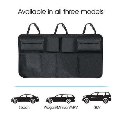 Foldable Car Trunk Organizer – Hanging Storage Bag for Back Seat & Vehicle Cargo