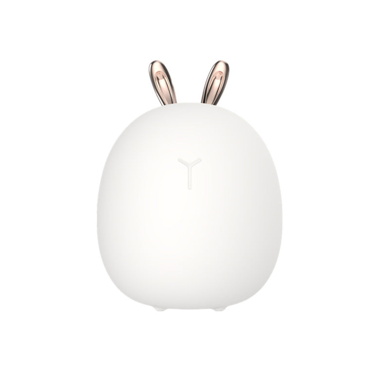 Cartoon Deer & Rabbit Night Light – USB Rechargeable LED Bedside Lamp for Kids & Nursery Decor