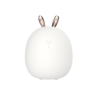 Cartoon Deer & Rabbit Night Light – USB Rechargeable LED Bedside Lamp for Kids & Nursery Decor