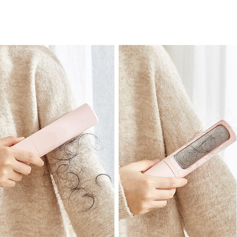 2-in-1 Reusable Pet Hair Remover Brush – Self-Cleaning Lint Roller for Cat & Dog Fur, Dust & Hair Removal
