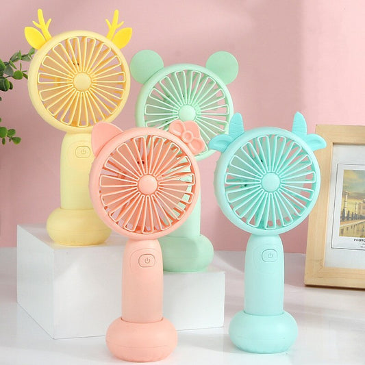 Mini USB Handheld Fan – Portable Rechargeable Small Electric Cooling Fan for Travel & Office