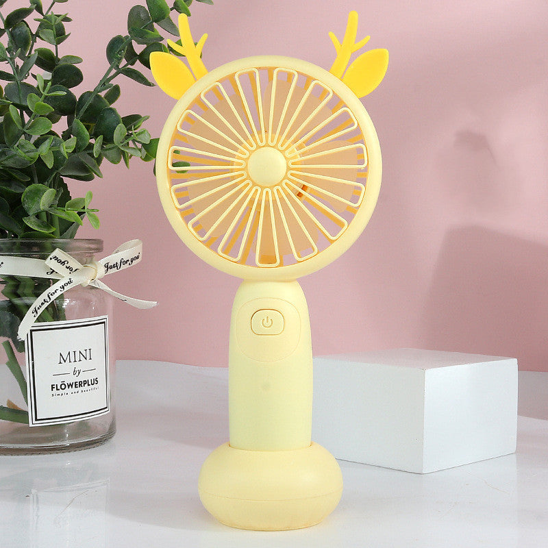 Mini USB Handheld Fan – Portable Rechargeable Small Electric Cooling Fan for Travel & Office