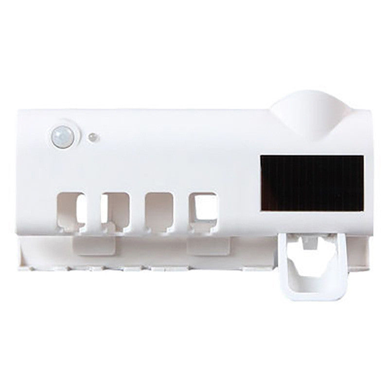 Multifunctional Bathroom Toothbrush Holder with USB Charging & Toothpaste Dispenser – Razor & Electric Brush Storage Rack