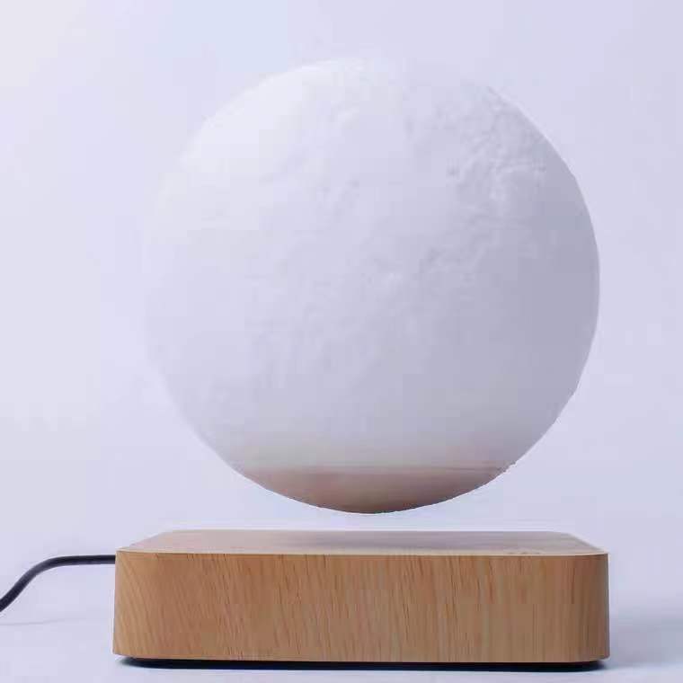 Magnetic Levitation Moon Lamp – 3D Printed Planet Night Light with Floating & Spinning LED Display