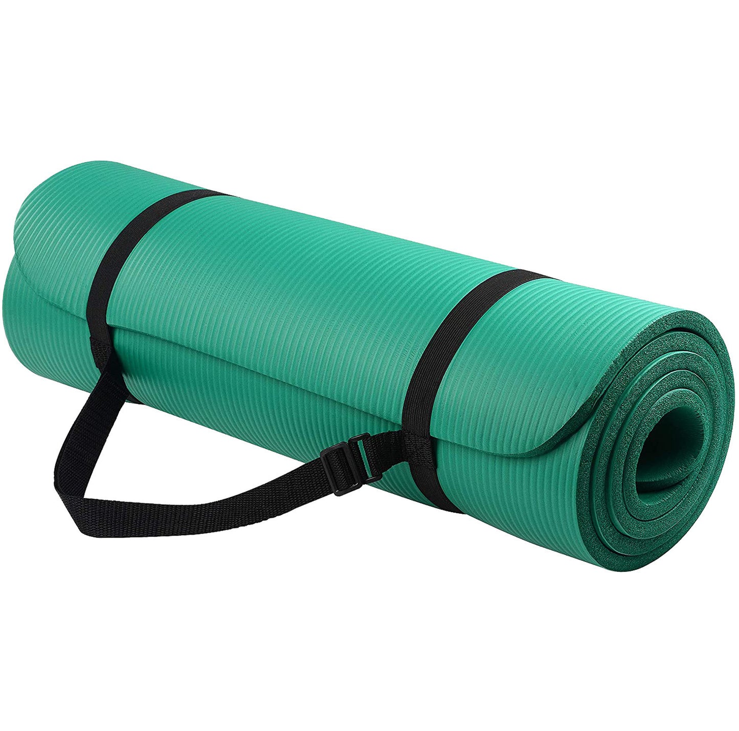 NBR Non-Slip Yoga Mat – Extra Thick, Striped Design for Comfort & Stability