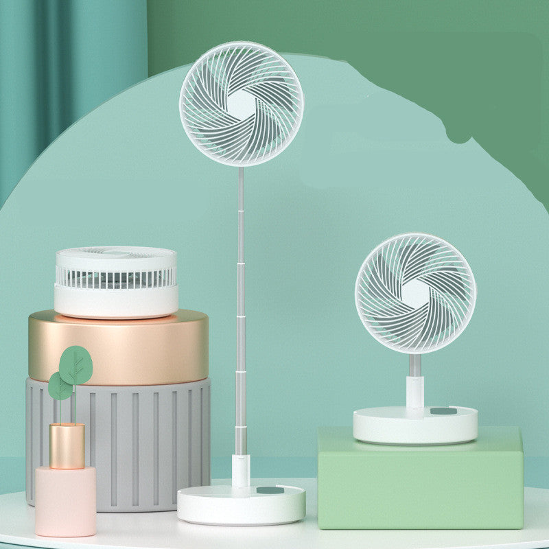 Portable USB Rechargeable Mini Fan – Retractable & Compact Design for Travel or Desk Use