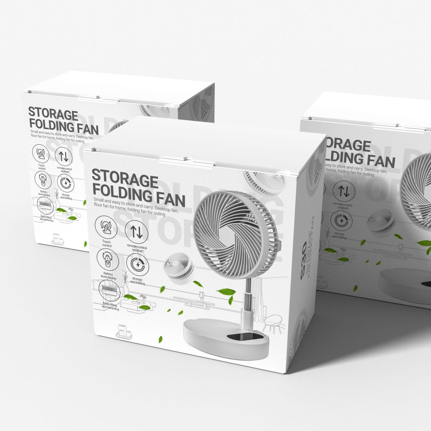 Portable USB Rechargeable Mini Fan – Retractable & Compact Design for Travel or Desk Use