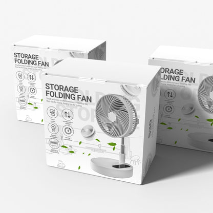 Portable USB Rechargeable Mini Fan – Retractable & Compact Design for Travel or Desk Use