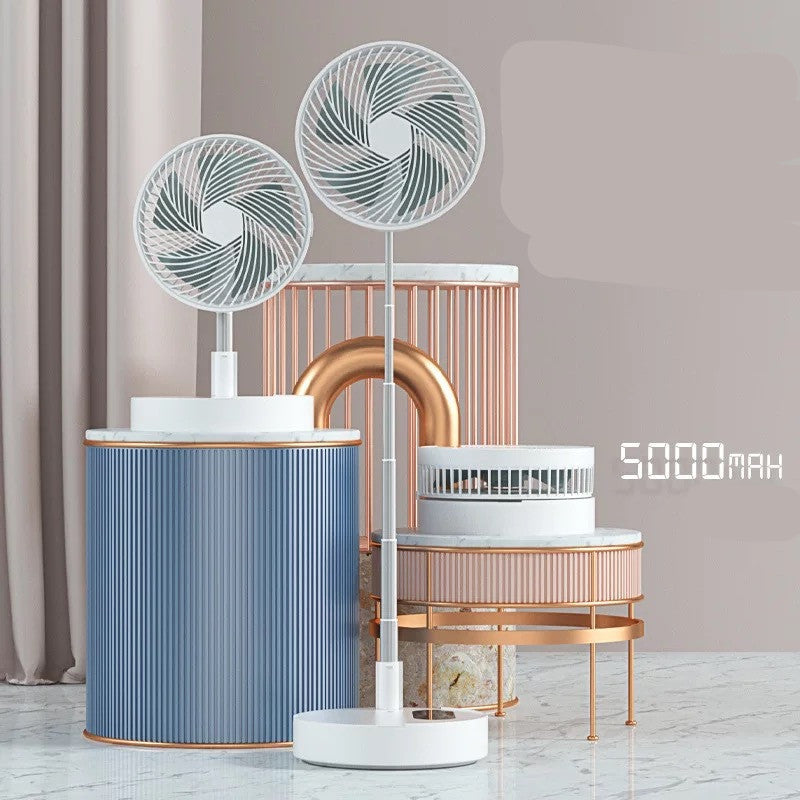 Portable USB Rechargeable Mini Fan – Retractable & Compact Design for Travel or Desk Use