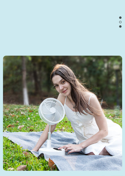 Portable USB Rechargeable Mini Fan – Retractable & Compact Design for Travel or Desk Use