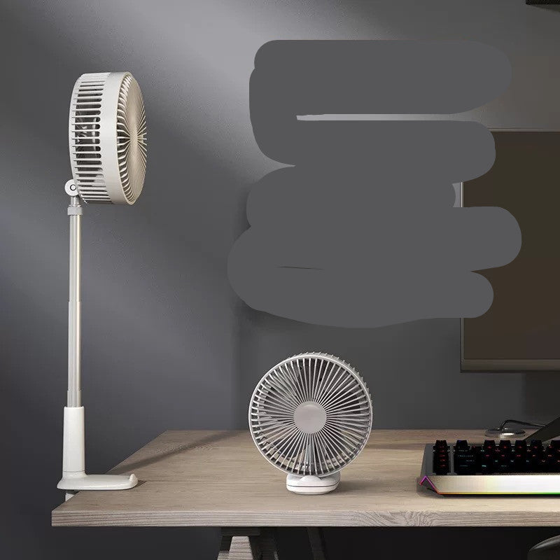 Portable USB Rechargeable Mini Fan – Retractable & Compact Design for Travel or Desk Use