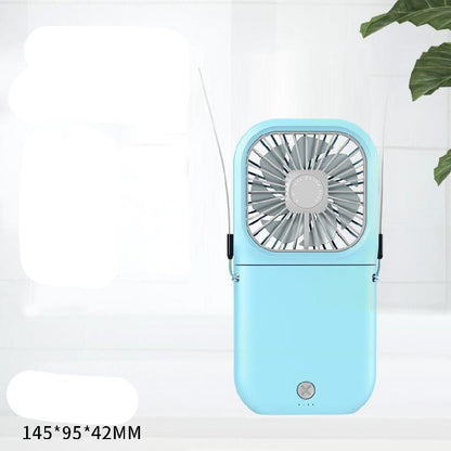 Cute Portable Mini Fan – USB Rechargeable Fan for Students, Camping & Travel