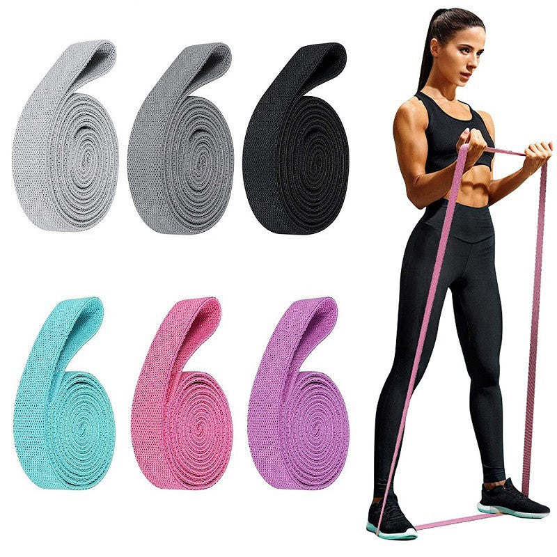 2M Long Resistance Stretch Band – Durable Fitness & Yoga Elastic Band for Workout, Pilates & Rehab