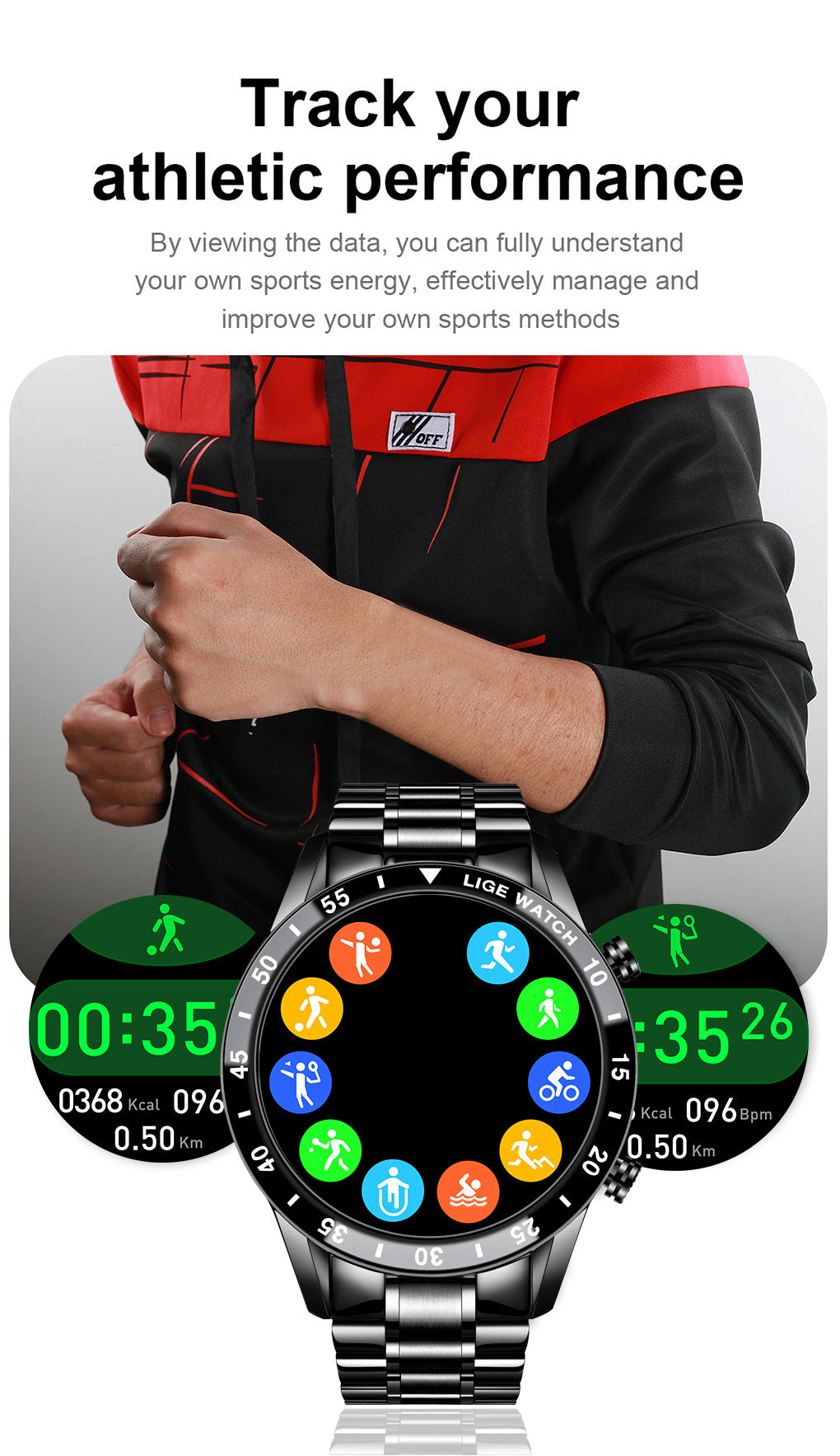 LIGE New Upgrade Smartwatch – Advanced Smart Wearable with Enhanced Features