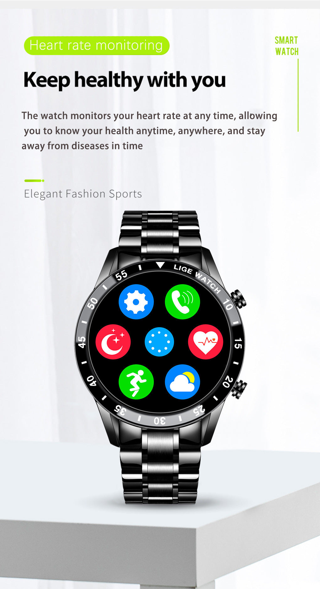 LIGE New Upgrade Smartwatch – Advanced Smart Wearable with Enhanced Features