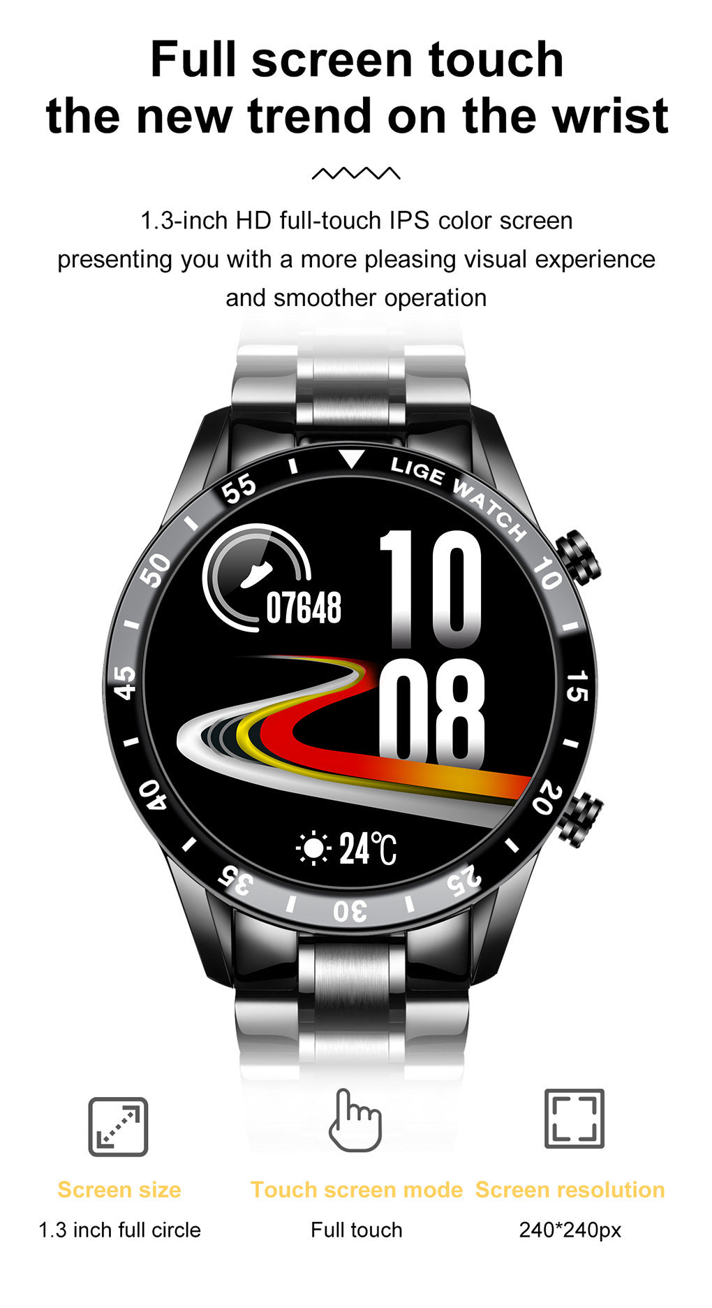 LIGE New Upgrade Smartwatch – Advanced Smart Wearable with Enhanced Features